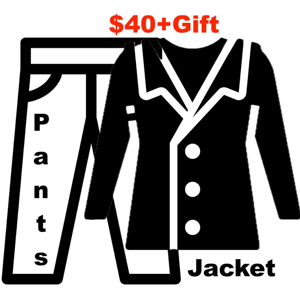 Mystery Bundle Pick Your Size Pants + Jacket for $40+Gift men's S-XL